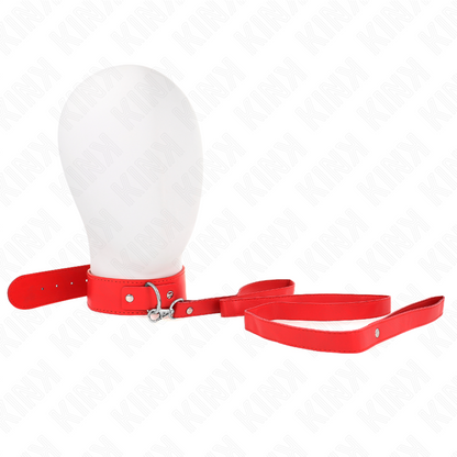 KINK - NECKLACE WITH BELT 116 CM RED ADJUSTABLE STRAP 32-50 CM X 8 CM