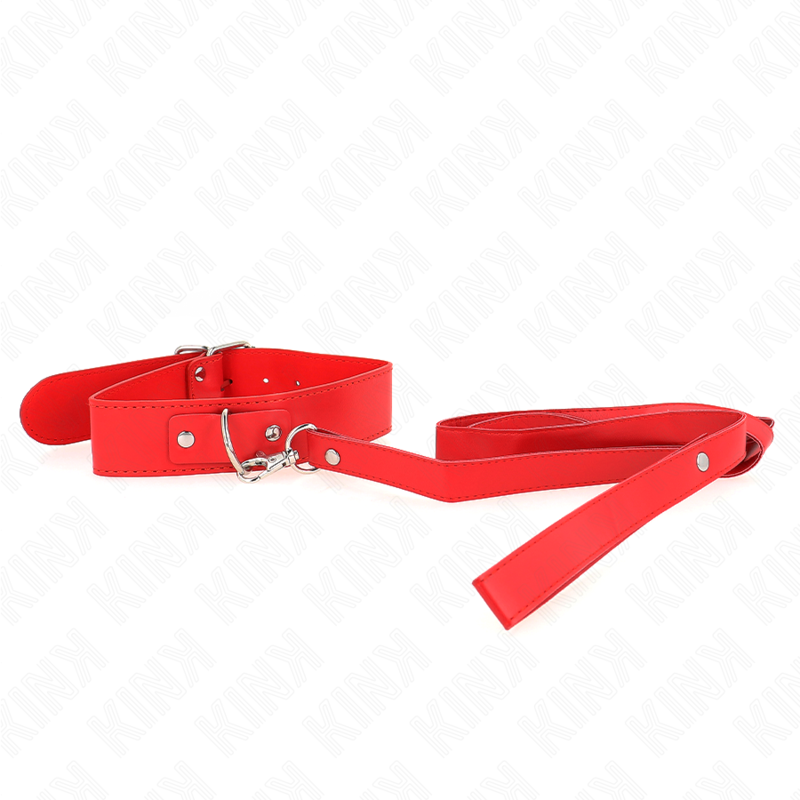 KINK - NECKLACE WITH BELT 116 CM RED ADJUSTABLE STRAP 32-50 CM X 8 CM