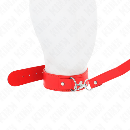 KINK - NECKLACE WITH BELT 116 CM RED ADJUSTABLE STRAP 32-50 CM X 8 CM