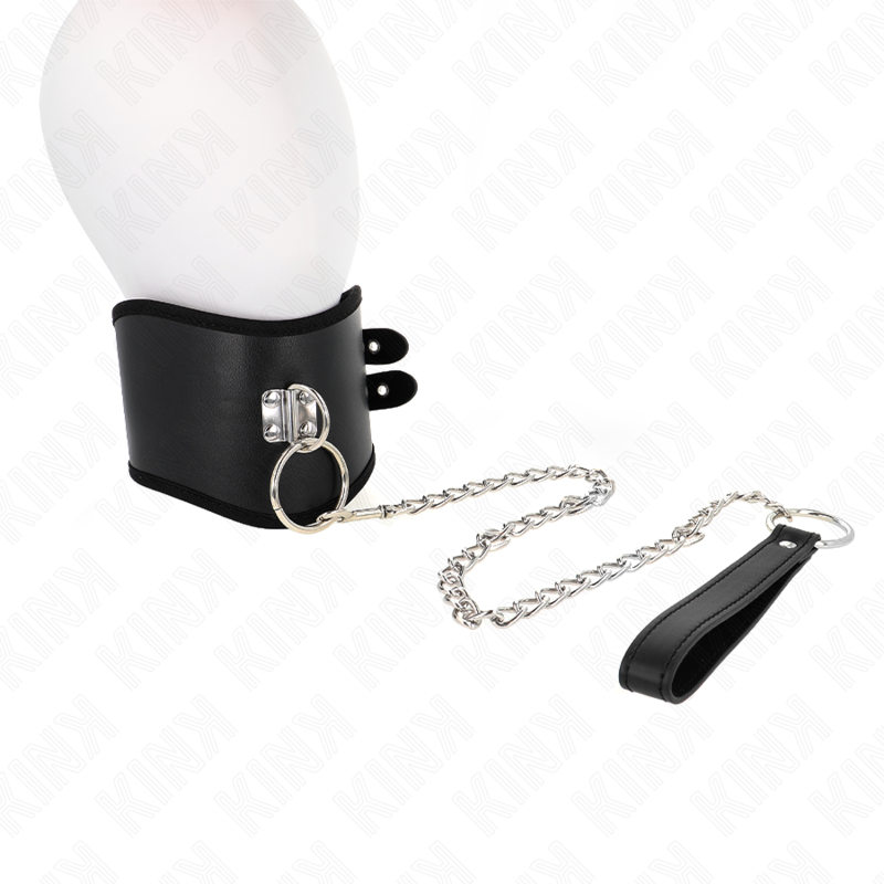 KINK - COLLANA 65 CM CON CINTURINO LARGO REGOLABILE 40-55 CM X 10 CM - KINK COLLAR & GAG | Lingerie Harness Boutique
