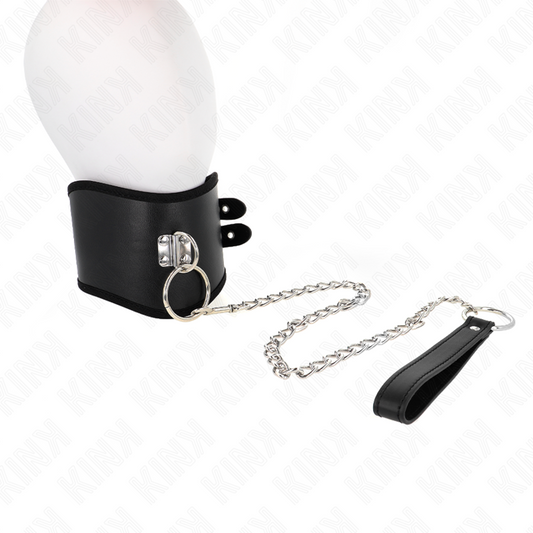 KINK - COLLANA 65 CM CON CINTURINO LARGO REGOLABILE 40-55 CM X 10 CM - KINK COLLAR & GAG | Lingerie Harness Boutique