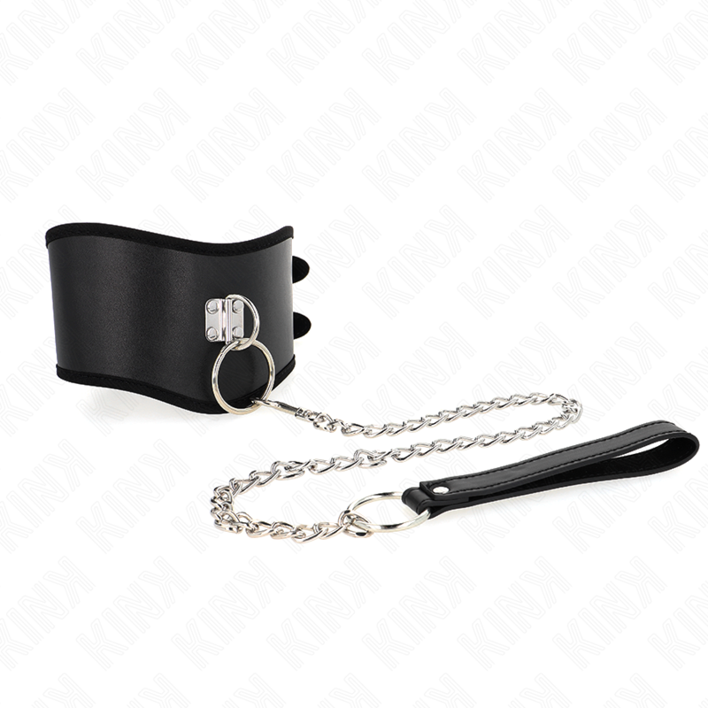 KINK - COLLANA 65 CM CON CINTURINO LARGO REGOLABILE 40-55 CM X 10 CM - KINK COLLAR & GAG | Lingerie Harness Boutique