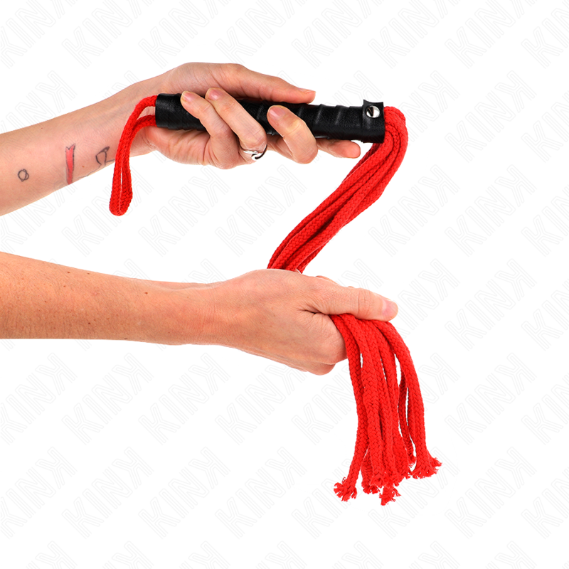 KINK - FRUSTA IN CORDA ROJO 56 CM - KINK IMPACT & TOUCH | Lingerie Harness Boutique