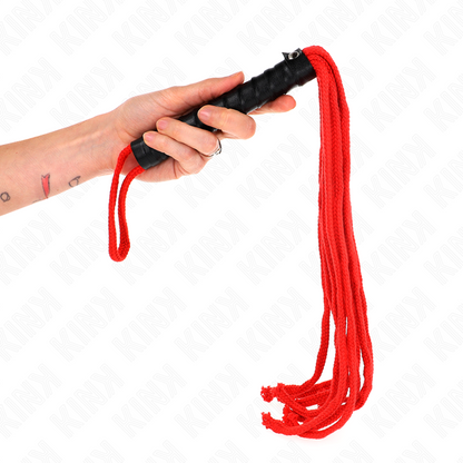 KINK - FRUSTA IN CORDA ROJO 56 CM - KINK IMPACT & TOUCH | Lingerie Harness Boutique