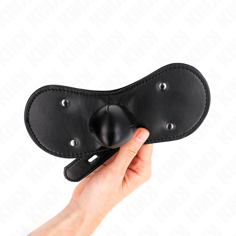 KINK - MASCHERA BOCCA BALL GAG CON SERRATURA REGOLABILE 42-60 CM - KINK COLLAR & GAG | Lingerie Harness Boutique
