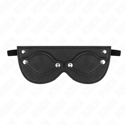 KINK - MASCHERA IN SIMILPELLE CON COPRI OCCHI RIMOVIBILI 22 x 9 CM - KINK MASKED ALLURE | Lingerie Harness Boutique
