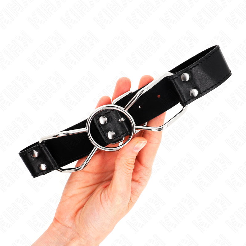 KINK - BAVAGLIO BOCCA RAGNO 60 X 3 CM TAGLIA M 4,5 CM - KINK COLLAR & GAG | Lingerie Harness Boutique