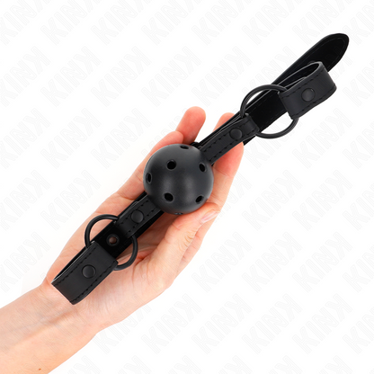 KINK - PALLA IN NEOPRENE 4.5 CM GAG 63.5 X 2 CM REGOLABILE 41 X 59 CM - KINK COLLAR & GAG | Lingerie Harness Boutique