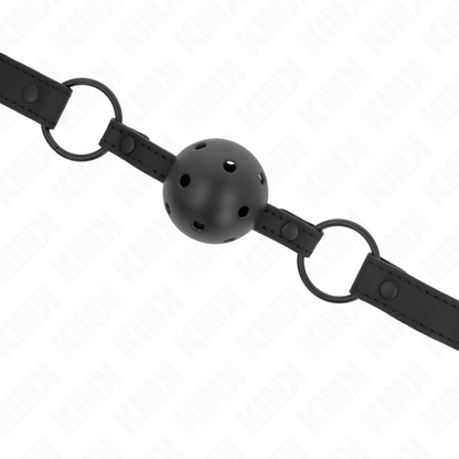 KINK - PALLA IN NEOPRENE 4.5 CM GAG 63.5 X 2 CM REGOLABILE 41 X 59 CM - KINK COLLAR & GAG | Lingerie Harness Boutique