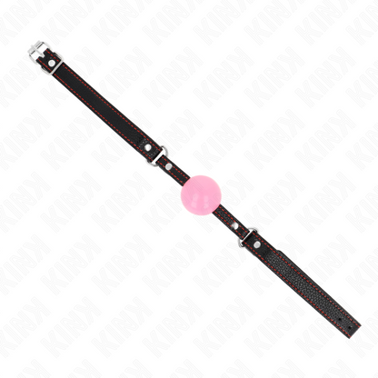 KINK - PALLA ORO ROSA 4 CM GAG 60 x 2 CM - KINK COLLAR & GAG | Lingerie Harness Boutique