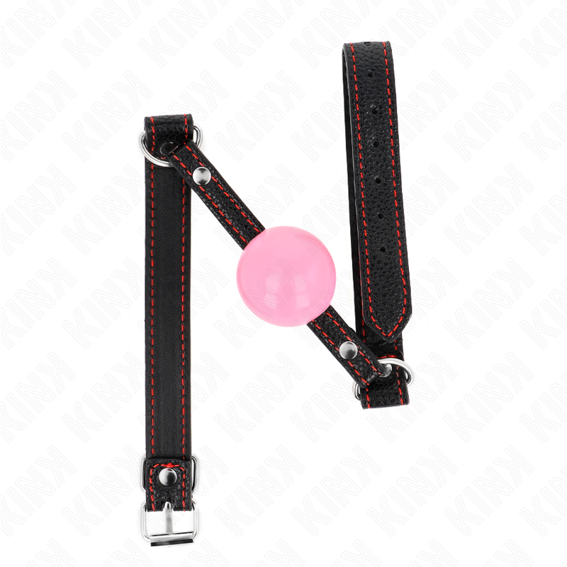 KINK - PALLA ORO ROSA 4 CM GAG 60 x 2 CM - KINK COLLAR & GAG | Lingerie Harness Boutique