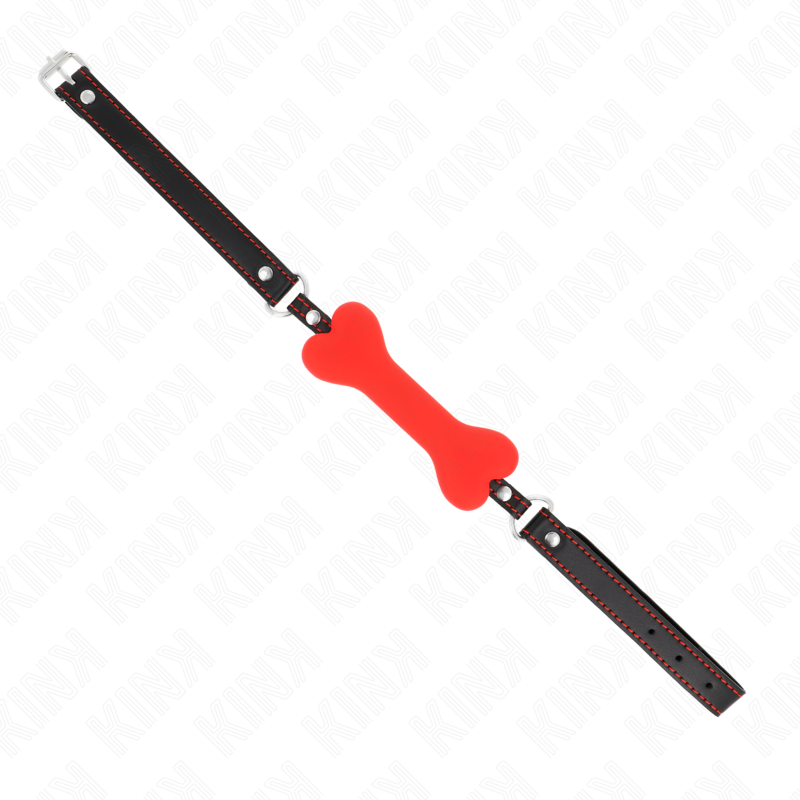 KINK - OSSO ROSSO 12 CM BAVAGLIO 63 x 2 CM - KINK IMPACT & TOUCH | Lingerie Harness Boutique