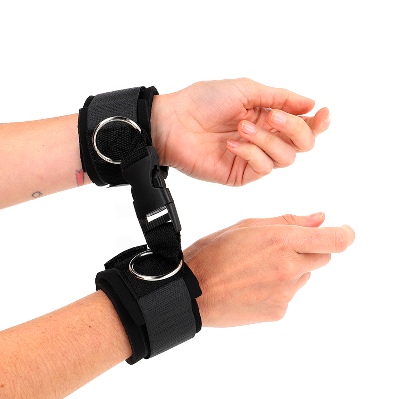 KINK - NEOPRENE WRIST WRISTBAND WITH HOOK AND LOOP BLACK ADJUSTABLE 22-34CM