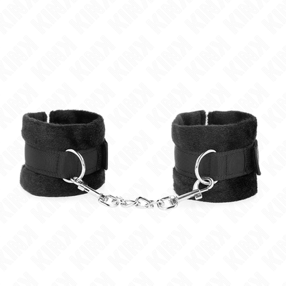 KINK - POLSINI IN PELLICCIA PER PRINCIPIANTI NERI 30 X 7 CM - KINK COLLAR & GAG | Lingerie Harness Boutique