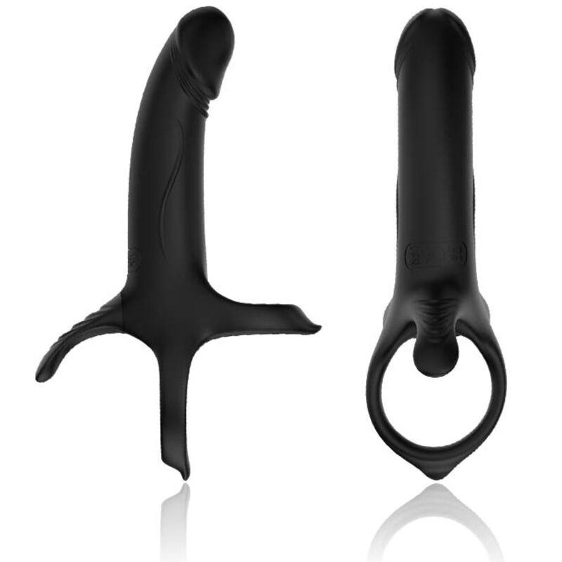 ARMONY - DILDO CON ANELLO E VIBRATORE NERO - ARMONY FOR HIM | Lingerie Harness Boutique