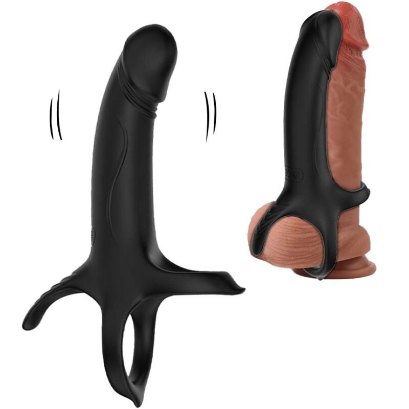 ARMONY - DILDO CON ANELLO E VIBRATORE NERO - ARMONY FOR HIM | Lingerie Harness Boutique