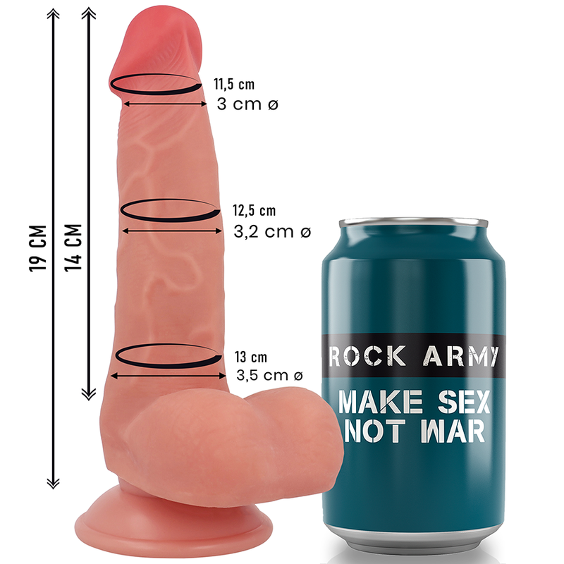 ROCKARMY - SILICONE LIQUIDO VOLPE 19 CM -O- 3,2 CM - ROCK ARMY | Lingerie Harness Boutique