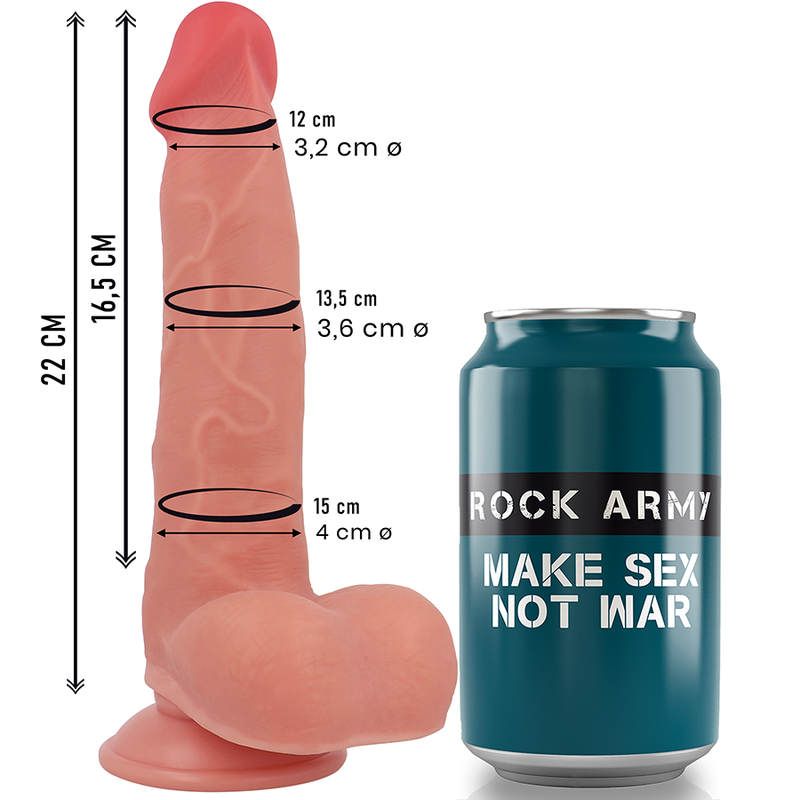 ROCKARMY - SILICONE LIQUIDO RANGER 22 CM -O- 3.6 CM - ROCK ARMY | Lingerie Harness Boutique