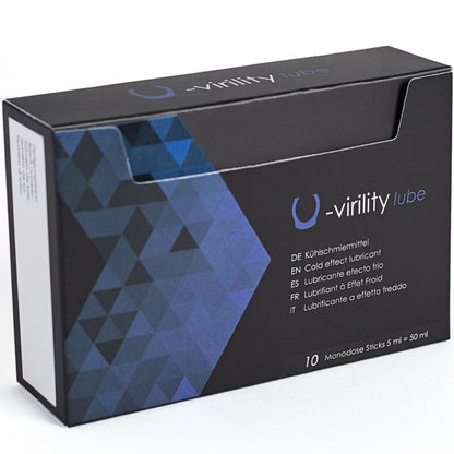 500 COSMETICS - U-VIRILITY LUBE LUBRIFICANTE EFFETTO FREDDO 10 X 5 ML - 500COSMETICS | Lingerie Harness Boutique