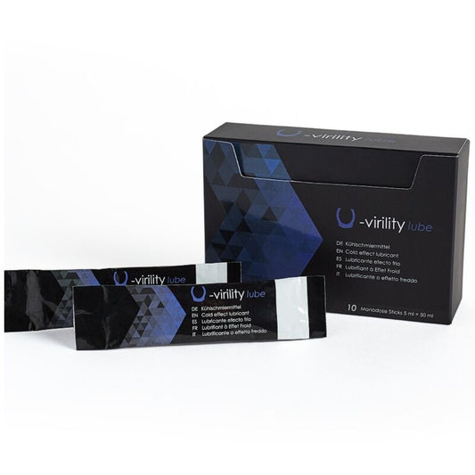 500 COSMETICS - U-VIRILITY LUBE LUBRIFICANTE EFFETTO FREDDO 10 X 5 ML - 500COSMETICS | Lingerie Harness Boutique