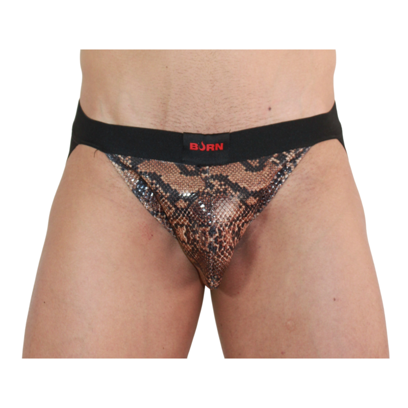 BURN - 002 JOCK SNAKE NERO XL - BURN | Lingerie Harness Boutique