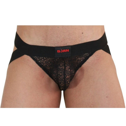 BURN - 005 JOCK LINGERIE BLACK S