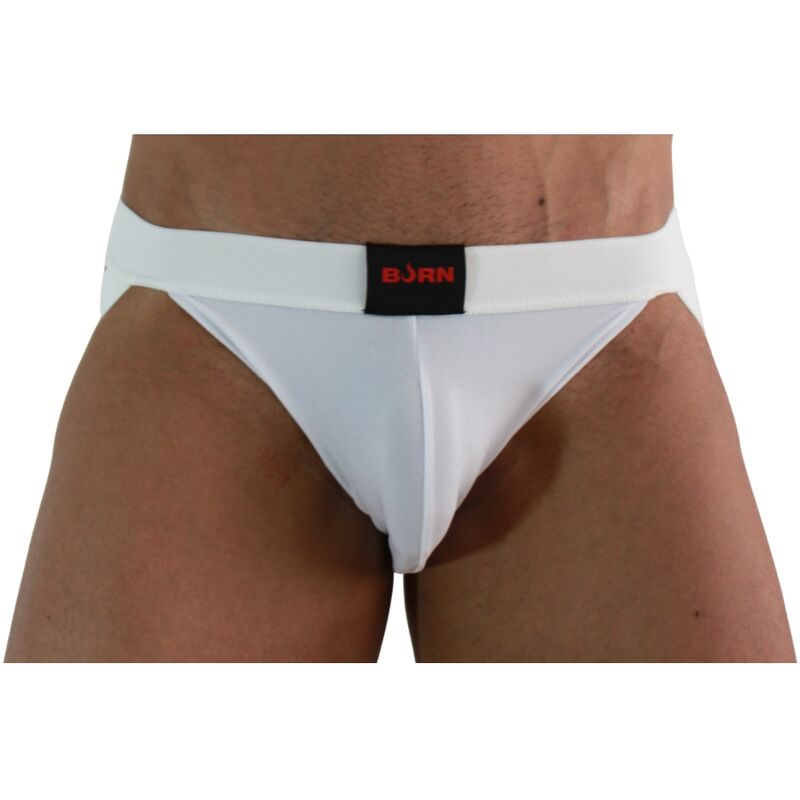 BURN - 007 JOCK LYCRA BIANCO XL - BURN | Lingerie Harness Boutique
