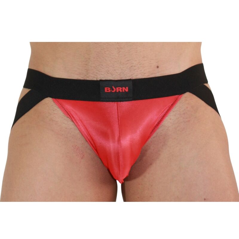 BURN - 010 JOCK ROSSO / NERO XL - BURN | Lingerie Harness Boutique