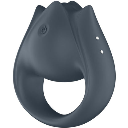 SATISFYER - PERFECT PAIR 2 MULTIVIBRATORE 2 IN 1 ANELLO PER PENE E STIMOLATORE PER DITA GRIGIO - SATISFYER PARTNER | Lingerie Harness Boutique