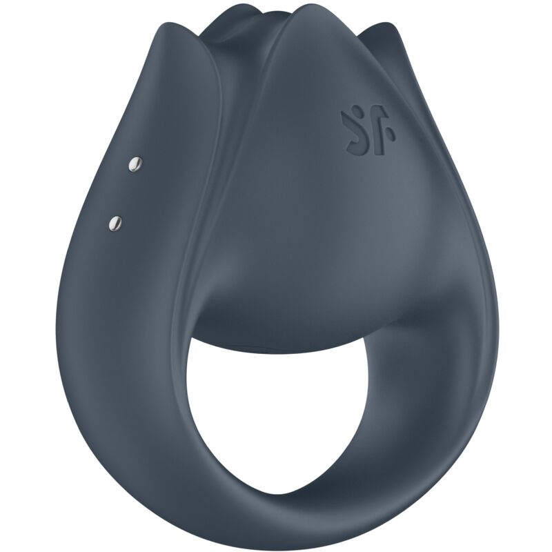 SATISFYER - PERFECT PAIR 2 MULTIVIBRATORE 2 IN 1 ANELLO PER PENE E STIMOLATORE PER DITA GRIGIO - SATISFYER PARTNER | Lingerie Harness Boutique