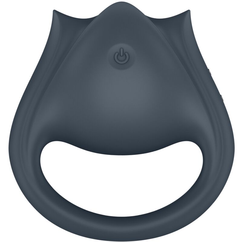 SATISFYER - PERFECT PAIR 2 MULTIVIBRATORE 2 IN 1 ANELLO PER PENE E STIMOLATORE PER DITA GRIGIO - SATISFYER PARTNER | Lingerie Harness Boutique