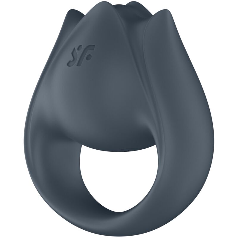 SATISFYER - PERFECT PAIR 2 MULTIVIBRATORE 2 IN 1 ANELLO PER PENE E STIMOLATORE PER DITA GRIGIO - SATISFYER PARTNER | Lingerie Harness Boutique