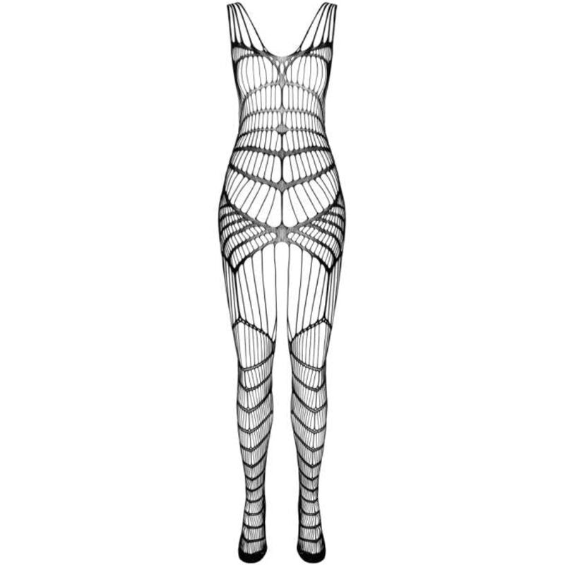 PASSION - BS 102 BODYSTOCKING NERO TAGLIA UNICA - PASSION WOMAN BODYSTOCKINGS | Lingerie Harness Boutique