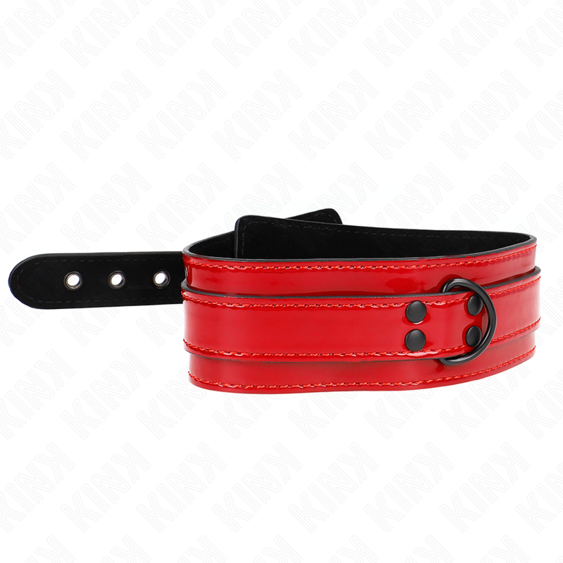 KINK - COLLANA REGOLABILE VINO ROSSO 37,5-49,5 CM X 5 CM - KINK COLLAR & GAG | Lingerie Harness Boutique