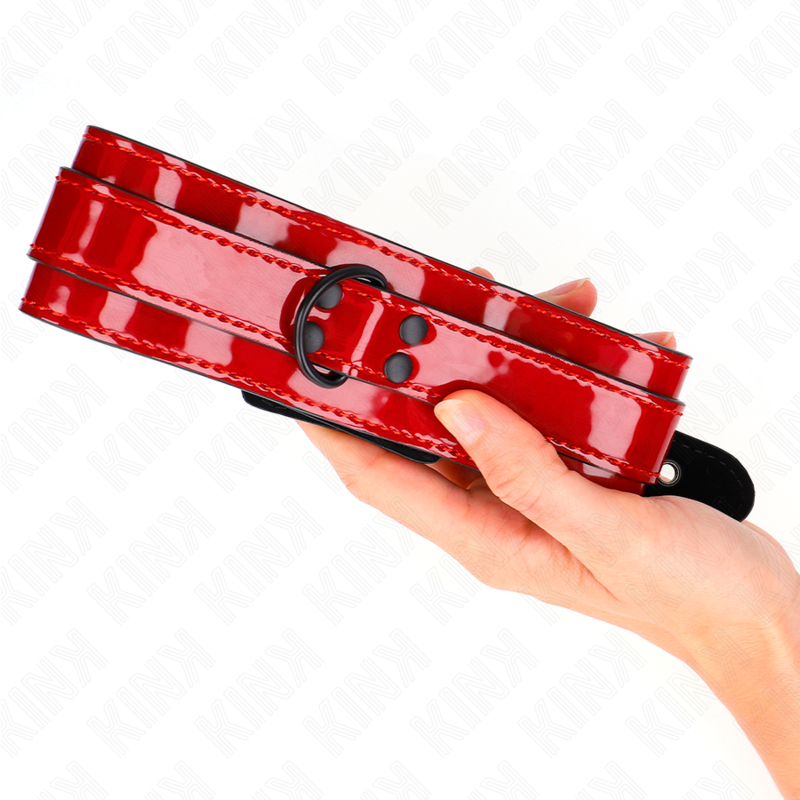 KINK - COLLANA REGOLABILE VINO ROSSO 37,5-49,5 CM X 5 CM - Lingerie Harness Boutique | Lingerie Harness Boutique