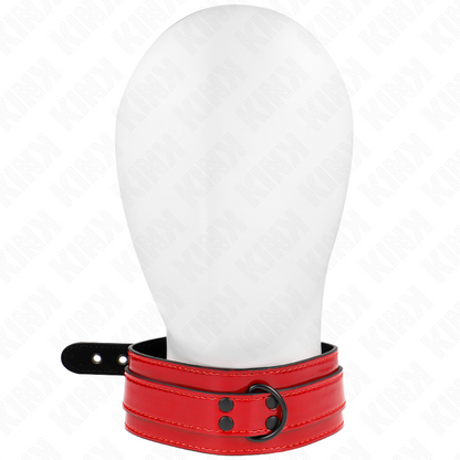 KINK - COLLANA REGOLABILE VINO ROSSO 37,5-49,5 CM X 5 CM - KINK COLLAR & GAG | Lingerie Harness Boutique