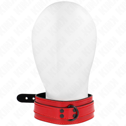 KINK - COLLANA REGOLABILE VINO ROSSO 37,5-49,5 CM X 5 CM - KINK COLLAR & GAG | Lingerie Harness Boutique