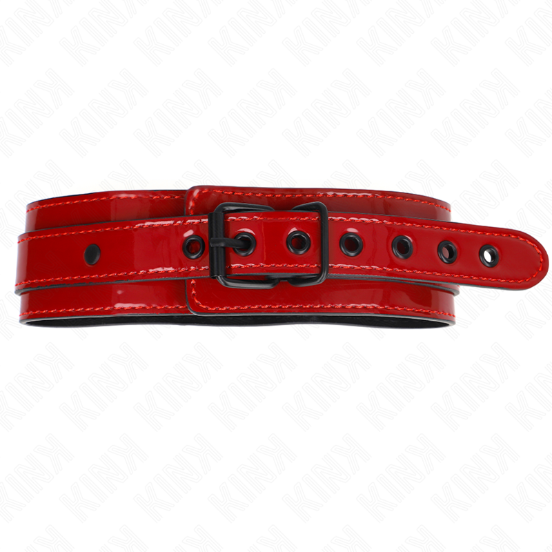 KINK - COLLANA REGOLABILE VINO ROSSO 37,5-49,5 CM X 5 CM - KINK COLLAR & GAG | Lingerie Harness Boutique