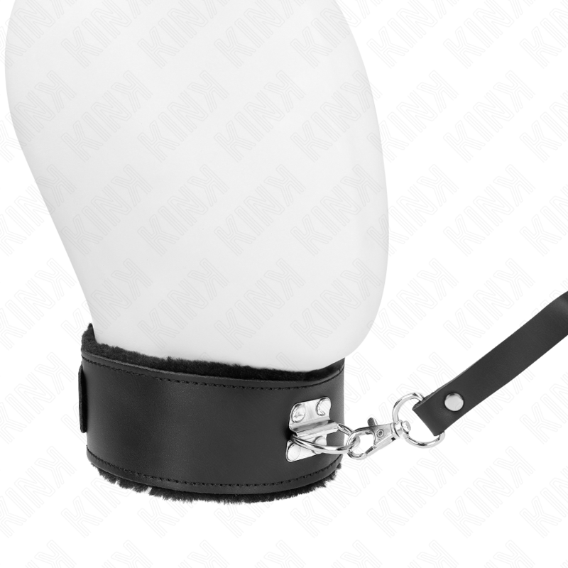KINK - COLLANA CON CINTURA 116 CM CON CINTURINO IN PELLE NERA REGOLABILE 40-48 CM X 6 CM - KINK COLLAR & GAG | Lingerie Harness Boutique