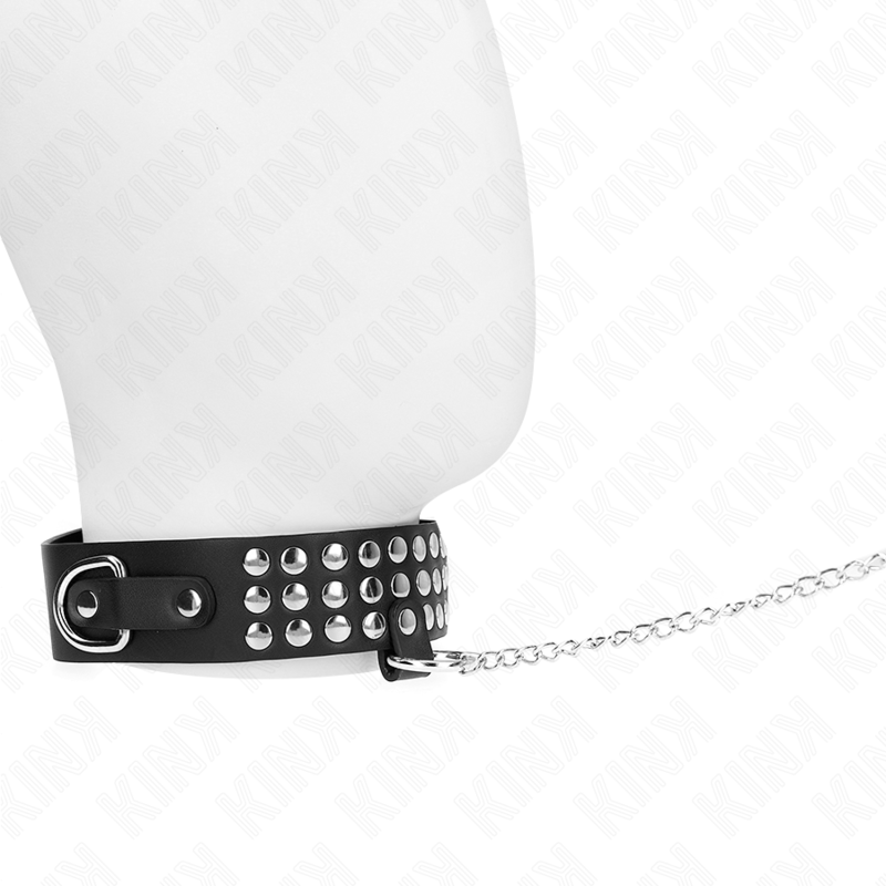 KINK - COLLANA CON CINTURINO 65 CM CON LUCIDI REGOLABILE 37-42 CM X 5,3 CM - KINK COLLAR & GAG | Lingerie Harness Boutique