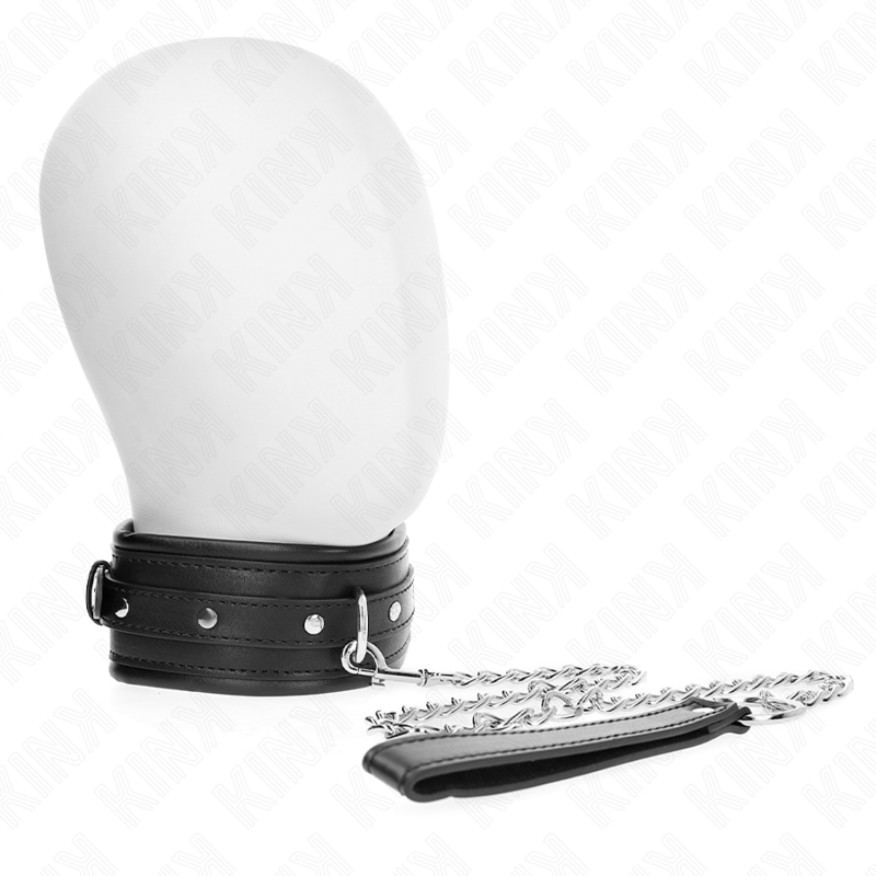 KINK - COLLANA CON CINTURINO CON FIBBIA LUCIDA 65 CM 48.5 CM X 5.3 CM - Lingerie Harness Boutique | Lingerie Harness Boutique