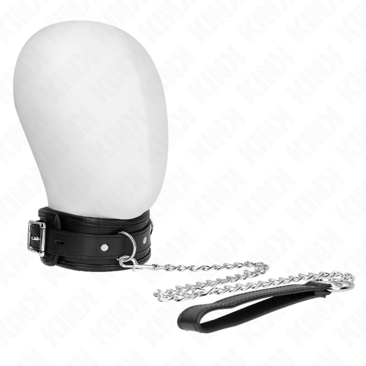 KINK - COLLARE MODELLO BASE CON GUINZAGLIO 65 CM MODELLO 1 53 X 6 CM - KINK COLLAR & GAG | Lingerie Harness Boutique