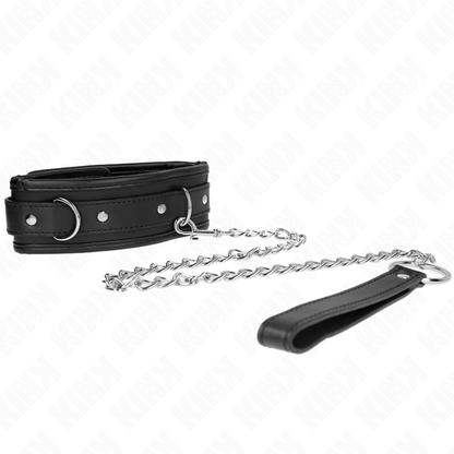 KINK - COLLARE MODELLO BASE CON GUINZAGLIO 65 CM MODELLO 1 53 X 6 CM - KINK COLLAR & GAG | Lingerie Harness Boutique