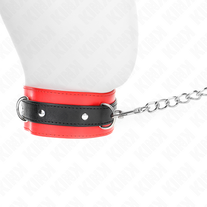 KINK - COLLAR WITH BELT 65 CM WITH RED STRAP 54 X 4.5 CM