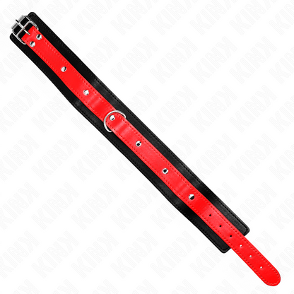 KINK - RED STRAP NECKLACE 65CM ADJUSTABLE 36-43CM X 5CM