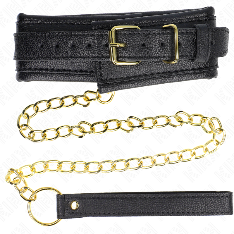 KINK - COLLANA CON CINTURINO IN SIMILPELLE SPUGNA MODELLO 1 REGOLABILE 37-54 CM X 3 CM - KINK COLLAR & GAG | Lingerie Harness Boutique
