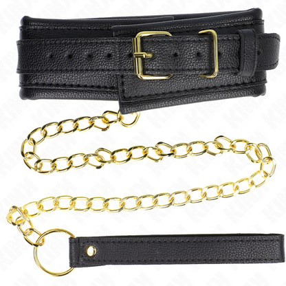 KINK - COLLANA CON CINTURINO IN SIMILPELLE SPUGNA MODELLO 1 REGOLABILE 37-54 CM X 3 CM - KINK COLLAR & GAG | Lingerie Harness Boutique
