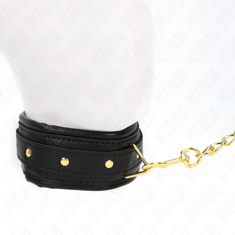 KINK - NECKLACE WITH FAUX LEATHER TERRY STRAP MODEL 1 ADJUSTABLE 37-54 CM X 3 CM