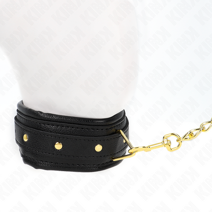 KINK - COLLANA CON CINTURINO IN SIMILPELLE SPUGNA MODELLO 1 REGOLABILE 37-54 CM X 3 CM - KINK COLLAR & GAG | Lingerie Harness Boutique