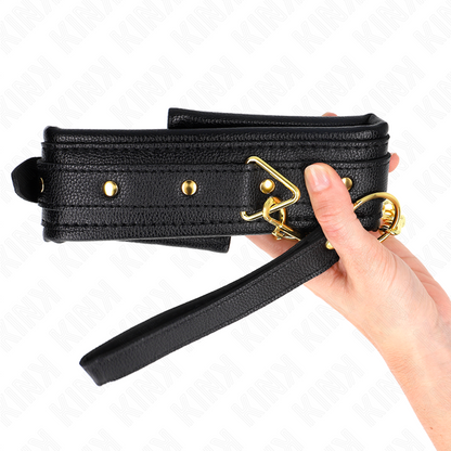 KINK - COLLANA CON CINTURINO IN SIMILPELLE SPUGNA MODELLO 1 REGOLABILE 37-54 CM X 3 CM - KINK COLLAR & GAG | Lingerie Harness Boutique